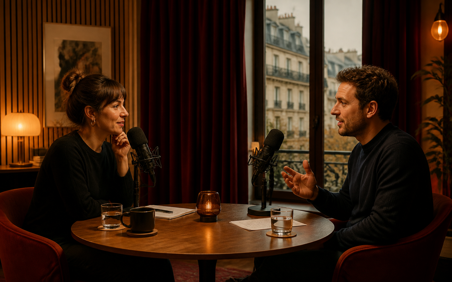 Conversation enregistrée au studio Voix Proche